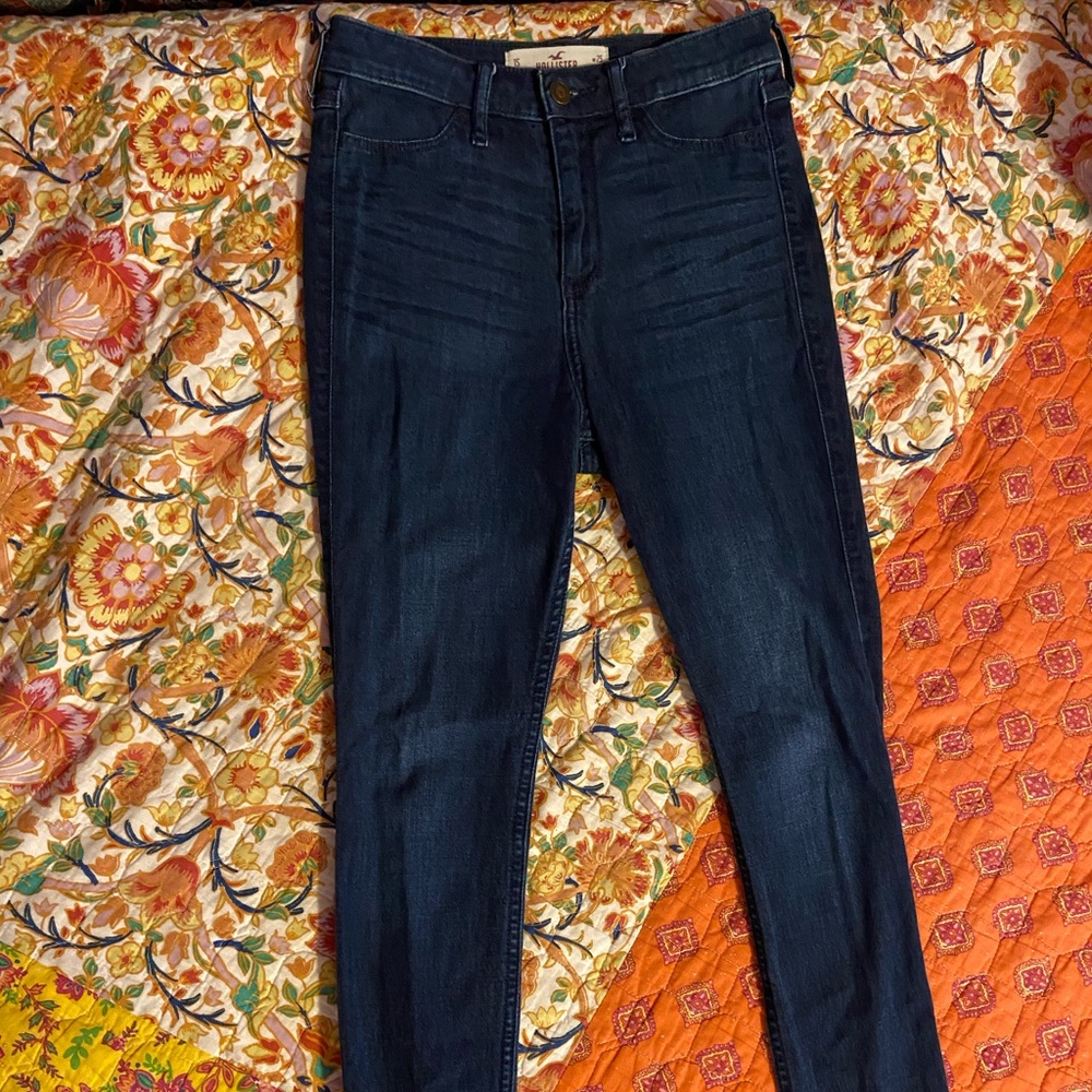 High Rise Dark Wash Hollister Jeans